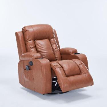 Imagem de Poltrona do Papai Sala de Estar Austin Aquecimento Massagem Giratória 