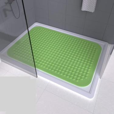 Imagem de Tapete De Chuveiro Retangular Tapete Antiderrapante Para Banheiro Doméstico Tapete De Banho Para Banheiro Tapete De Piso De Vaso Sanitário Banheira De Massagem Nos Pés De Pvc, Dark Gray, 120 * 80cm