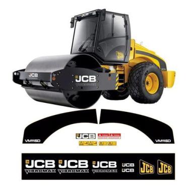 Imagem de Adesivos Rolo Compactador Compatível Com Jcb Vm 115 D Vm115d - SPTS