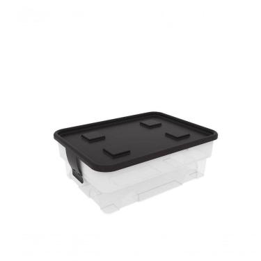 Imagem de Caixa Organizadora Simple Box 20l - Trânslúcida Branca