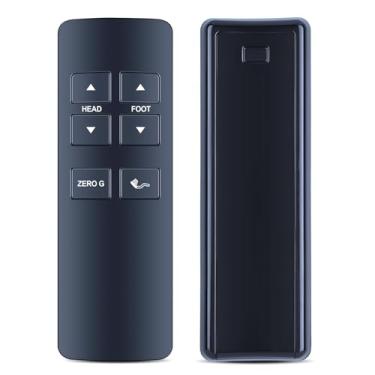 Imagem de Novo controle remoto de substituição compatível com Serta Smart Motion Beautyrest Okin Refined keeson Motion Cama ajustável JLDK.27.10.06 RF258GA Essentials IV (4) e V (5) (Preto