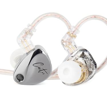 Imagem de Fones de ouvido KZ Castor in Ear Monitor, HiFi Bass Wired Sound Tunable Noise Isolating IEMs, Dual-Dynamic Driver Wired Earbuds, 2PIN-C Cabo destacável para músicos cantores