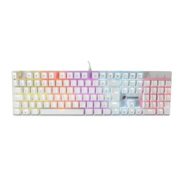 Imagem de Teclado Mecânico Gamer Oex, Guardian, RGB, Switch Outemu Red, Abnt2, Branco, Numérico