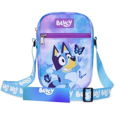 Imagem de Bluey Bolsa de ombro para meninas, crianças, bolsa transversal, presentes fofos para meninas, Bluey Borboleta, 8.2x5.5x1.7inch