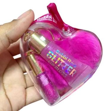 Imagem de Gloss com Chaveiro Rosa Infantil Maquiagem Divertida Pronta Entrega - 