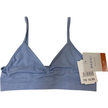 Imagem de Sutiã Top Liso TAF21 Azul G - Basic+
