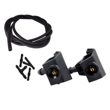 Imagem de Par Brucutu Esguicho Agua Parabrisa Nissan Tiida + Mangueira