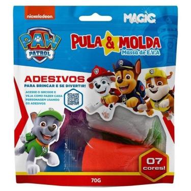 Imagem de Pula & Molda - Massa De E.V.A - 7 Cores - Paw Patrol - Azul