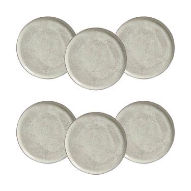 Imagem de Conjunto de Pratos Rasos Porto Brasil Bio Pistache Verde Menta 29cm - 6 Peças