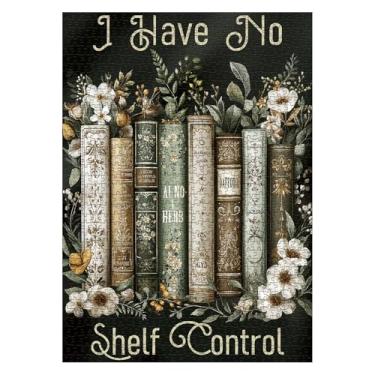 Imagem de Art Flower Book Puzzles for Adults 1000 Pieces Nature, Retro Floral Inspirational Impossible Aesthetic Jigsaw Puzzles, Wildflower Scripture Bible Faith Challenging Puzzle