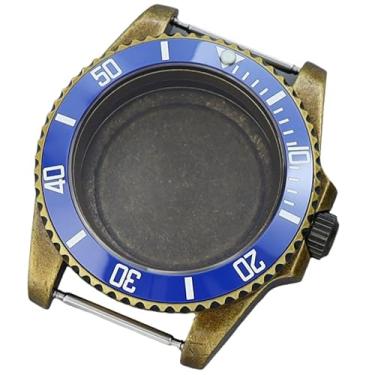 Imagem de FEIYASHI NH35 Caixa de relógio bronze 40 mm modificação de aço inoxidável para movimento Nh34 Nh36 Nh38 peças de relógio Sub GMT, NH35 NH34/36/38 movimento + tampa inferior sólida 12, Caixa de relógio