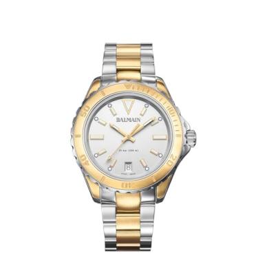 Imagem de Balmain, Lady, Ophrys, bicolor (aço e PVD amarelo), feito na Suíça, quartzo, prata, aço inoxidável 316L, B43323925