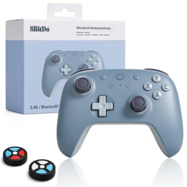 Imagem de 8Bitdo Ultimate 2C Wireless Controller for Windows PC and Android, with 1000 Hz Polling Rate, Hall Effect Joysticks and Triggers, and Remappable L4/R4 Bumpers (Special Edition-Blueberry)