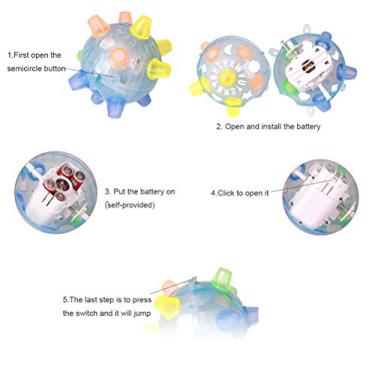 Imagem de Generic Bola de Dança de Animais de Estimação, Inovador Bola de Salto Led Inovadora Diversão Interativa para Cães para (a)