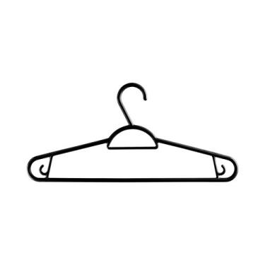 Imagem de Sanremo - Cabide Plástico Adulto para Roupas Médias Pendura Mais, Embalagem com 50 Unidades, Linha Easy