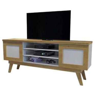 Imagem de Rack para Tv ate 60" Cinamomo/Off White Detroit Valde Moveis