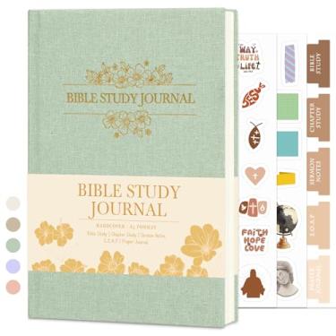 Imagem de XKDOUS Diário de estudo da Bíblia, diário de notas da igreja, suprimentos de estudo bíblico, cadernos bíblicos para anotações, reflexão, oração, 21 cm, caderno de estudo bíblico guiado para mulheres