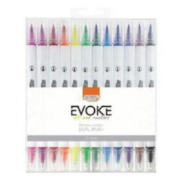 Imagem de Caneta dual brush pen c/12 cores - bp1012 - BRW