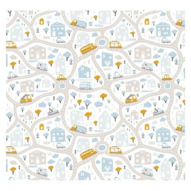 Imagem de Papel de Parede Adesivo Infantil Carrinhos Bebe Quarto Menino - 558pcp