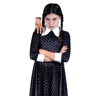 Imagem de Fantasia Vestido WANDINHA CLASSICA + Mãozinha - Novabrink G