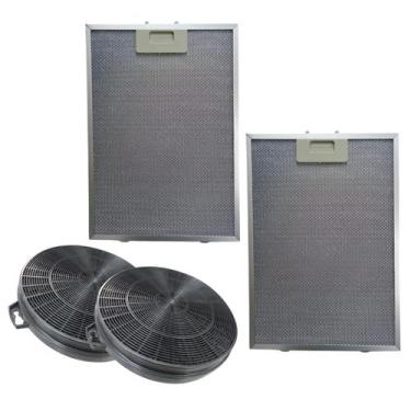 Imagem de Kit Filtro Metalico Carvão P/ Coifa Electrolux 60cx Original