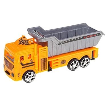 Imagem de Caminhão Fricção Construção Pullback Brinquedo Realista Carrinho - PANAMI