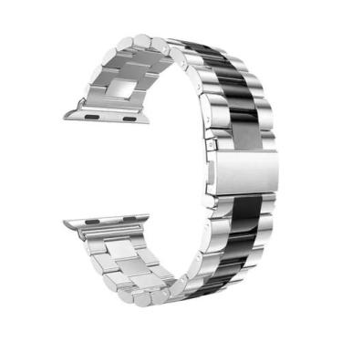 Imagem de Pulseira De Metal Em Aço Inoxidável Para Apple Watch 46mm 42mm 44mm 40
