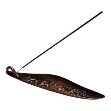 Imagem de Incensário Régua Canoa Metal Dragão E Fênix, Queimador de Incenso, Porta Incenso. (Cobre)