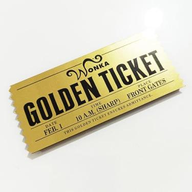 Imagem de Ímã de Geladeira Golden Ticket Ticket Dourado (2)