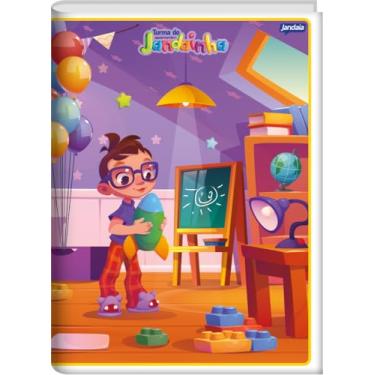 Imagem de Caderno Brochurão, Jandaia 00412-77, Multicor, Pacote com 10 Unidades