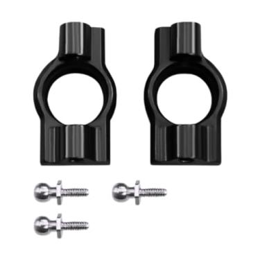 Imagem de JWQFBC Blocos de Rodízio RC, C-, Escala 1:24, Reparo Profissional, Substitui C- Frontal, Liga de Alumínio para Carrinho de Passeio RC, Modificação DIY, Preto