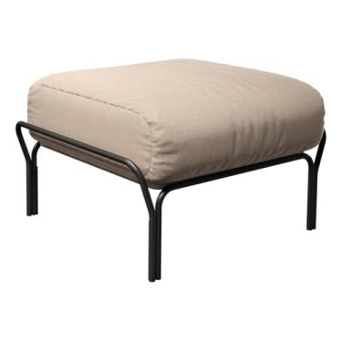 Imagem de Puff Mimo Preto/Bege – Design Moderno, Conforto e Elegância para Sala e Quarto