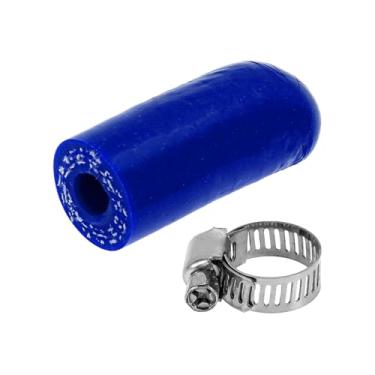 Imagem de ACROPIX Tampa de extremidade de mangueira de borracha de silicone ID 6 mm 6 mm poliéster de 3 camadas para válvula de desvio de líquido de arrefecimento turbo a vácuo 30 mm azul