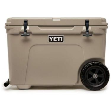 Imagem de Cooler Térmico Portátil 45 Latas com Alça e Rodas, YETI, Bege