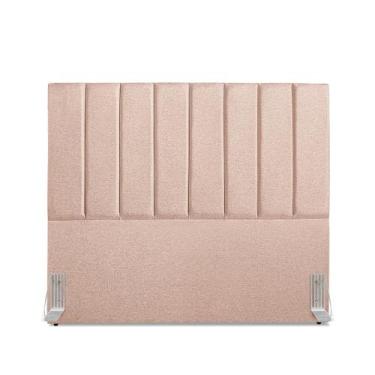 Imagem de Cabeceira de Casal Queen Dalia 160 cm Linho Rosa Com Frame - Tifanny D