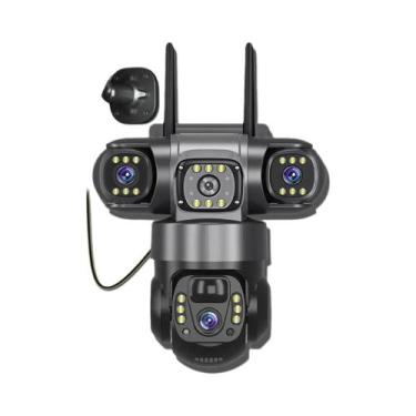 Imagem de Câmera IP Solar HD De 15 MP V380 pro Com 3 Lentes, À Prova d'Água, Vis