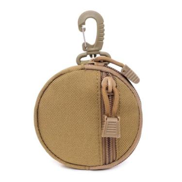 Imagem de Pequena bolsa tática MOLLE - Organizador EDC para moedas/carteira/chaves/fones de ouvido (tana)