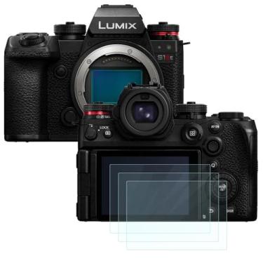 Imagem de Futanwei Película protetora de tela Panasonic LUMIX S1IIE [pacote com 3] película de vidro temperado HD [antiimpressões digitais] [antiarranhões] [sem bolhas] [compatível com capas] compatível com