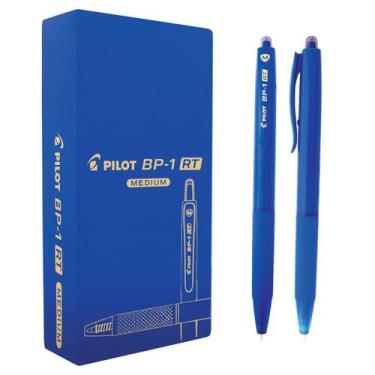Imagem de Caneta Esferográfica BP-1 Retrátil 1.0 Azul Ponta Média 12un Pilot Sup