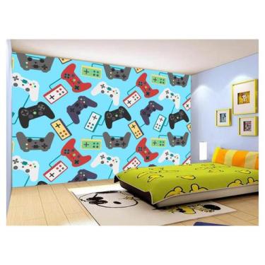 Imagem de Papel De Parede 3D Infantil Controle Game Jogo 3,5M Azs259 - Você Deco