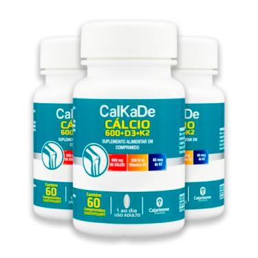Imagem de Kit 3 Calkade Cálcio Catarinense 60 Comprimidos