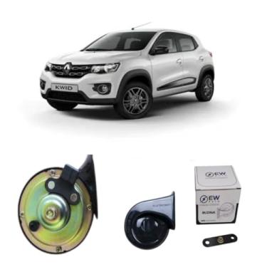 Imagem de BUZINA AUTOMOTIVA CARACOL PLUG (2 PINOS) E CONECTOR PARA KWID TODOS - TIGER AUTO