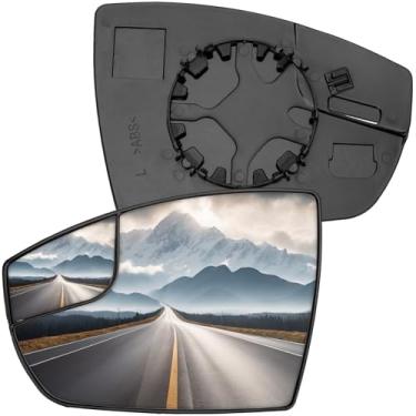 Imagem de LOIYLLEN Substituição do espelho lateral do motorista para Ford Escape 2013 2014 2015 2016, C-Max 2013 2014 2015 2016 2017 2018 - Vidro do espelho do lado esquerdo, vidro dos espelhos retrovisores