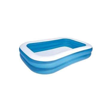 Imagem de Piscina Inflável Retangular, 778 Litros, 2,6m x 1,75m x 0,51m, Bordas Reforçadas, para Adultos e Crianças