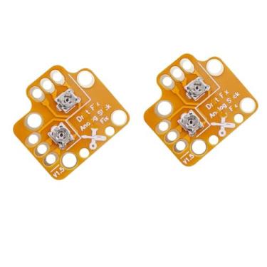 Imagem de 2 x manípulos analógicos Drift Fix Mod Handle Rocker placa de ajuste para controle de jogo Joystick Drift Repair Board para PS4 PS5 Xbox One Xbox Series X S Controller (laranja)