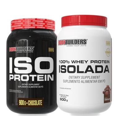 Imagem de Kit 100% Isolada Chocolate 900g + Iso Protein Chocolate 900g - Bodybuilders