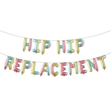 Imagem de Faixa de balão de substituição de quadril com glitter para homens, artigos de festa de aniversário, ideias e presentes, decorações de aniversário para adultos de 21, 30, 40, 50, 60, 70 e 80 anos