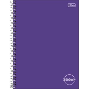 Imagem de Caderno Universitário ZOOM+ TILIBRA Capa Dura ESPIRAL - 1M 96 Folhas (Roxo)