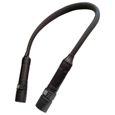 Imagem de Lanterna de Pescoço | Cabeça Retrátil com Mangueira Ajustável | Luz de Leitura para Livros | Para Acampar Caminhadas Corrida Noturna Ciclismo Reparos Domésticos