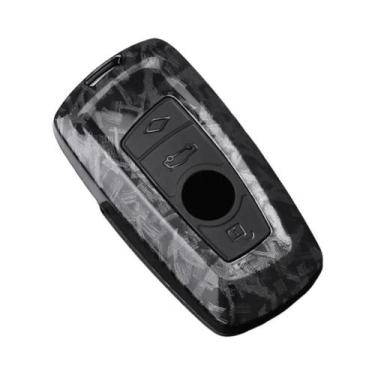 Imagem de Capa De Chave De Carro Estilo Fibra De Carbono Em ABS Para BMW Série 1